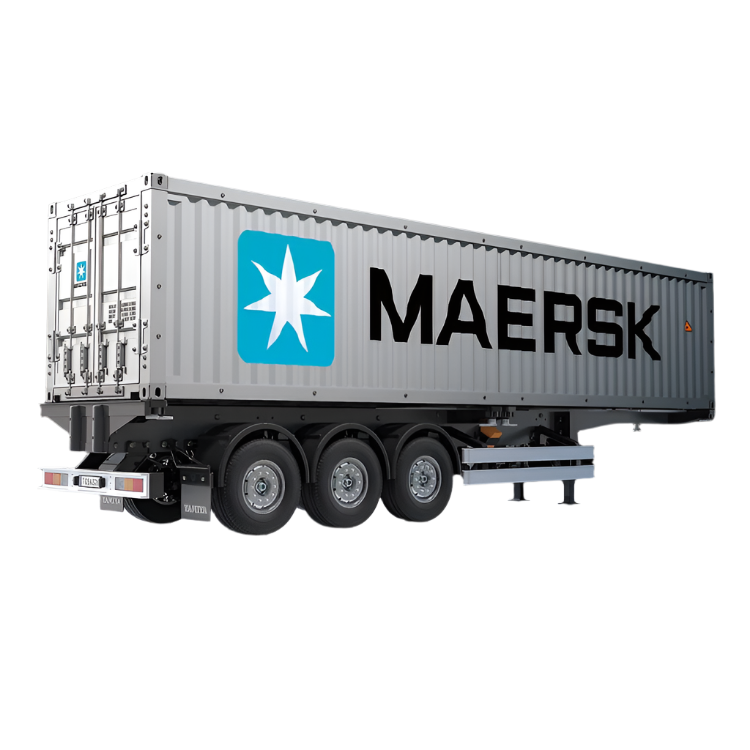 TAMIYA 40FT MAERSK CONTAINER SEMI TRAILER Kit 1:14 - T56326