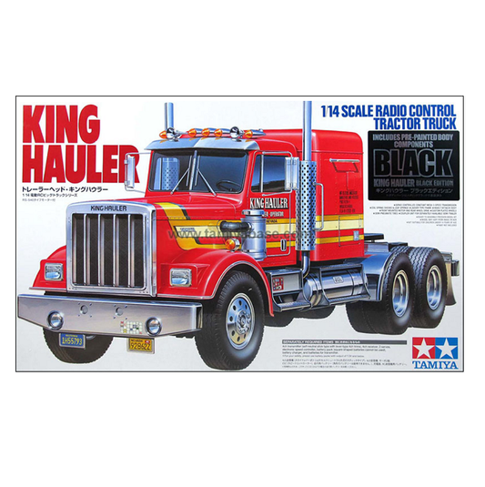 TAMIYA KING HAULER Black Tractor Truck Kit 1:14 - T56336