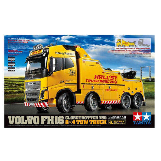 TAMIYA VOLVO FH16 Globetrotter 750 8x4 Tow Truck Kit 1:14 - T56362