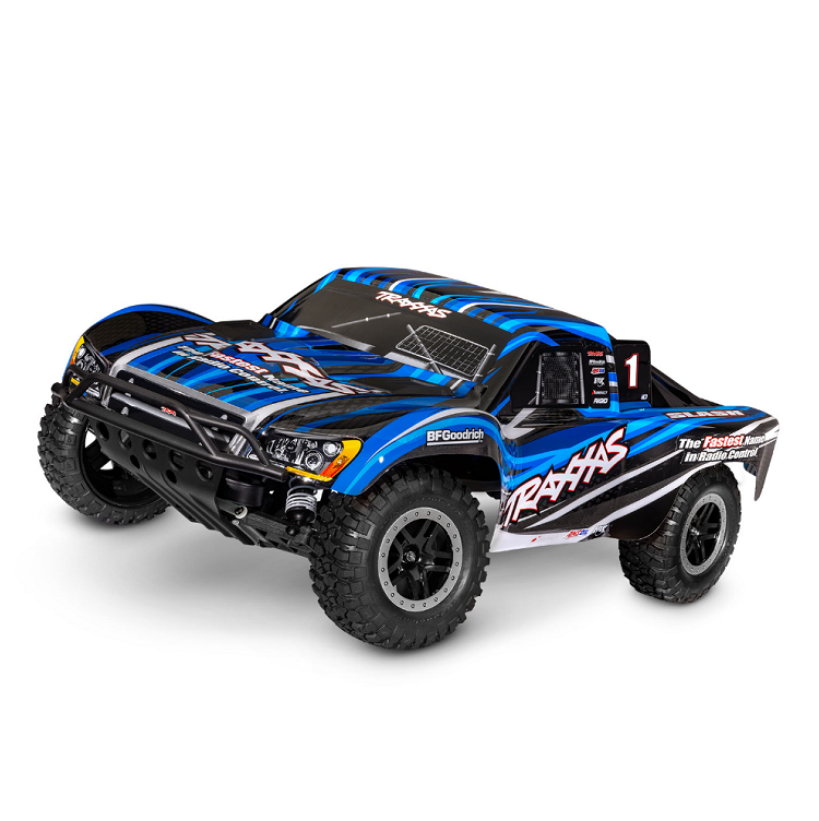 TRAXXAS SLASH 2wd Short Course Truck Blue w/  Battery & USB-C Charger - 58234-8BLUE