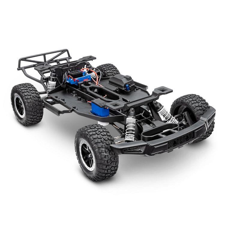 TRAXXAS Ford F-150 Raptor 2WD BL-2S EHD Fox Sports Short Course Truck w/ 3300kv Brushless Driveline chassis detail - 58394-4FOX