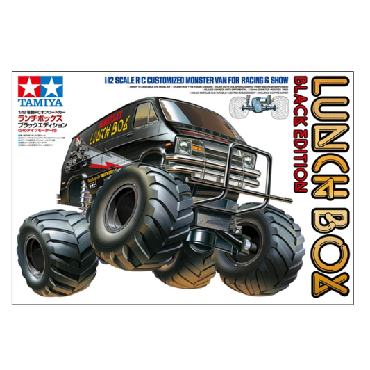 TAMIYA LUNCH BOX Black Edition CW-01 Kit 1:12 NO ESC - T58546A