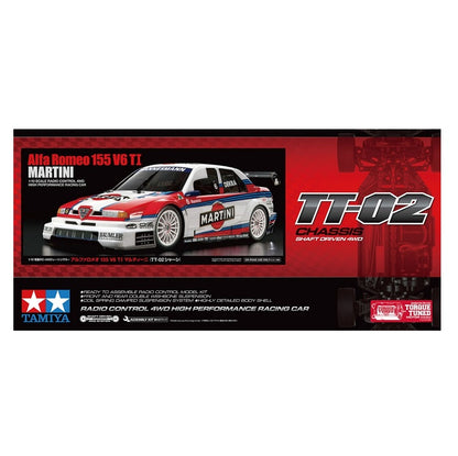 TAMIYA Alfa Romeo 155 V6 TI Martini TT-02 Kit 1:10 (NO ESC) - T58606