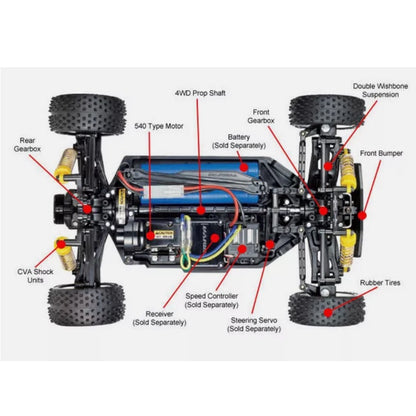 TAMIYA PLASMA EDGE II TT-02B NO ESC Kit 1:10 - T58630A