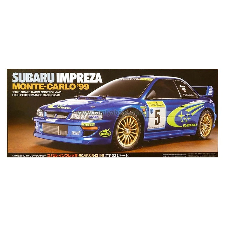 TAMIYA SUBARU IMPREZA MONTE CARLO 99 TT-02 Kit 1:10 NO ESC - T58631A