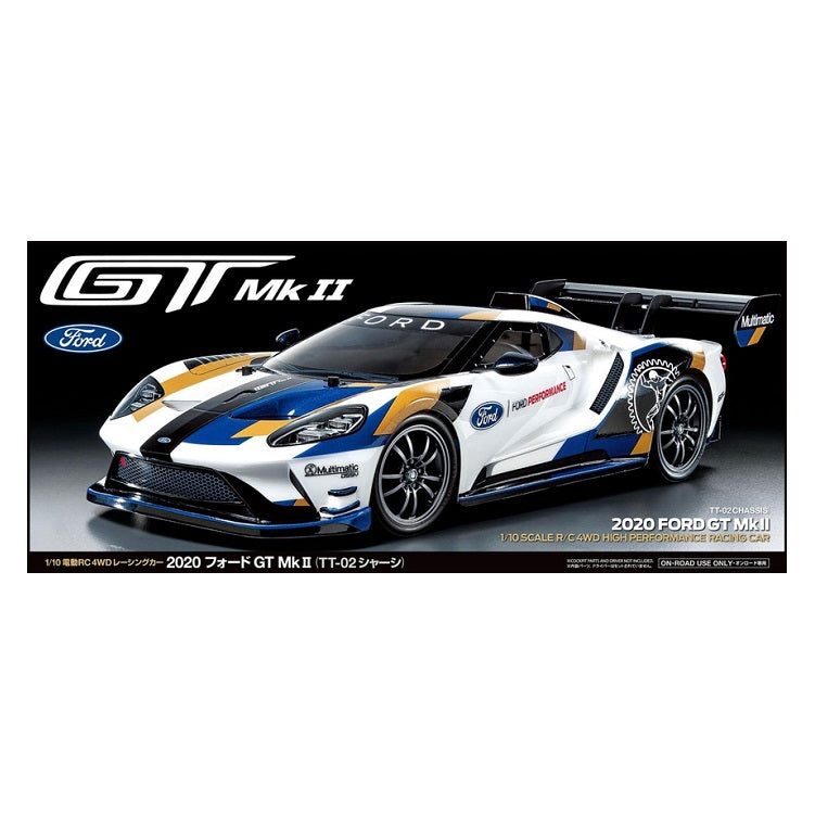 TAMIYA 2020 FORD GT MK II TT-02 NO ESC Kit 1:10 - T58689A