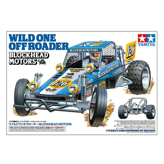 TAMIYA WILD ONE OFF ROADER Blockhead Motors Livery NO ESC Kit 1:10 - T58695A