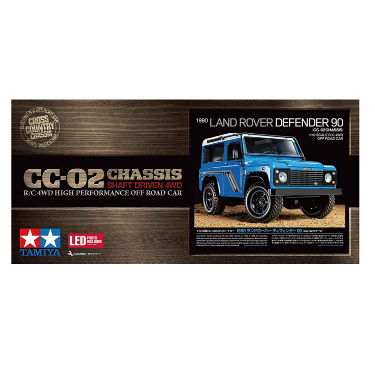 TAMIYA LAND ROVER DEFENDER 90 CC-02 NO ESC Kit 1:10 - T58700A