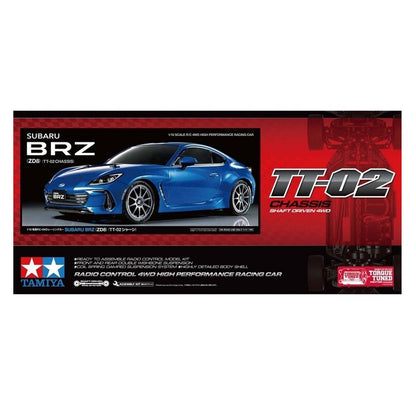 TAMIYA SUBARU BRZ (ZD8) TT-02 NO ESC Kit 1:10 - T58702A