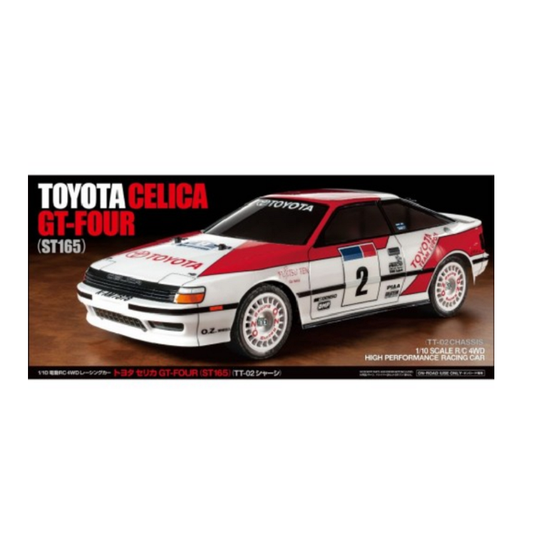 TAMIYA Toyota Celica GT-FOUR ST165 TT-02 Clear Body 1:10 Kit NO ESC - 58718A