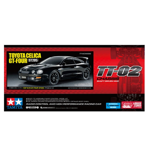 TAMIYA Toyota Celica GT-Four (ST205) TT-02 1:10 Kit - 58743