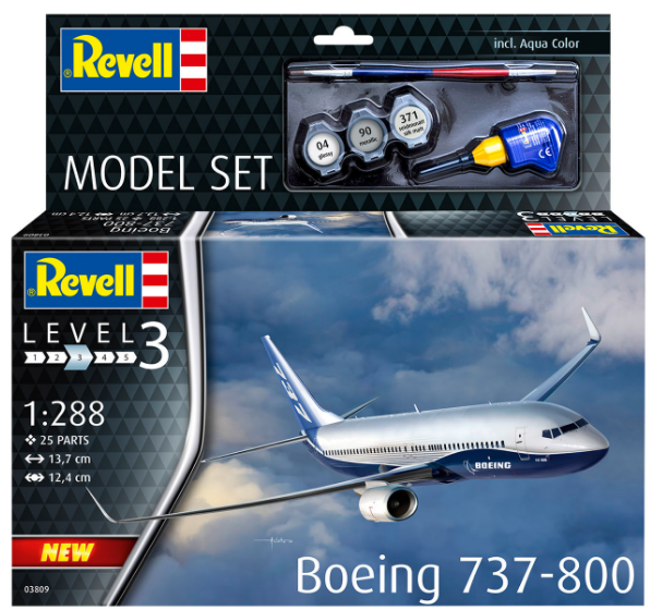 REVELL Boeing 737-800 Starter Set 1:288 - 63809