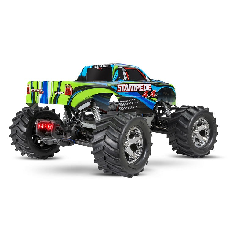 TRAXXAS STAMPEDE 4wd Monster Truck Blue w/ LED Lights, Brushed Motor, Battery & Charger - 67054-61BLU