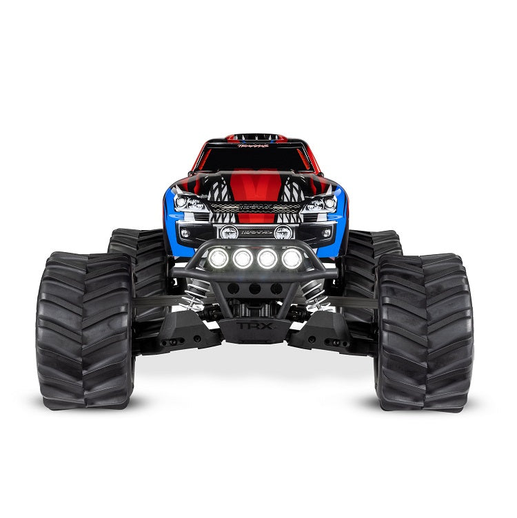 TRAXXAS STAMPEDE 4wd Monster Truck Red w/ LED Lights, Brushed Motor, Battery & Charger - 67054-61RED