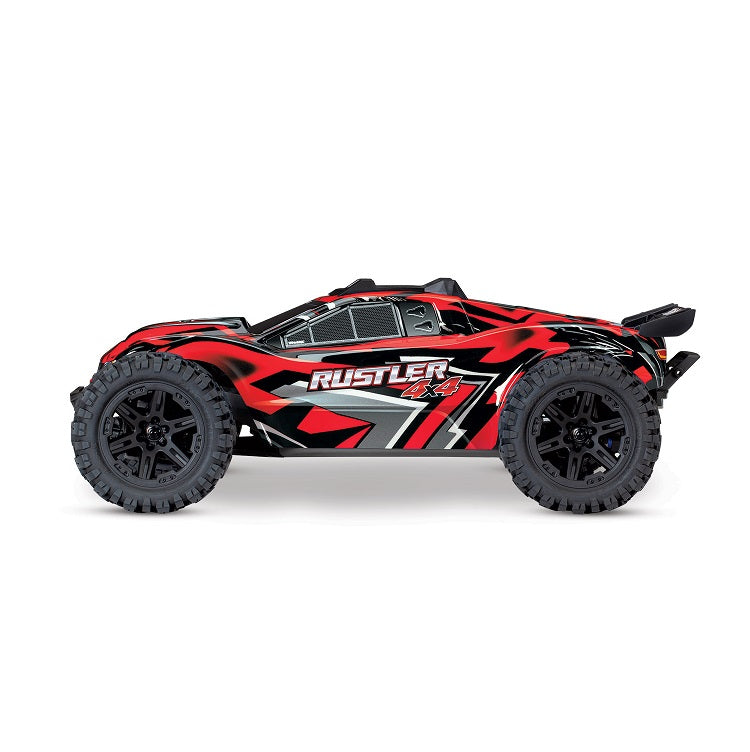 TRAXXAS RUSTLER 4wd Stadium Truck Red w/ Battery and Charger - 67064-1RED