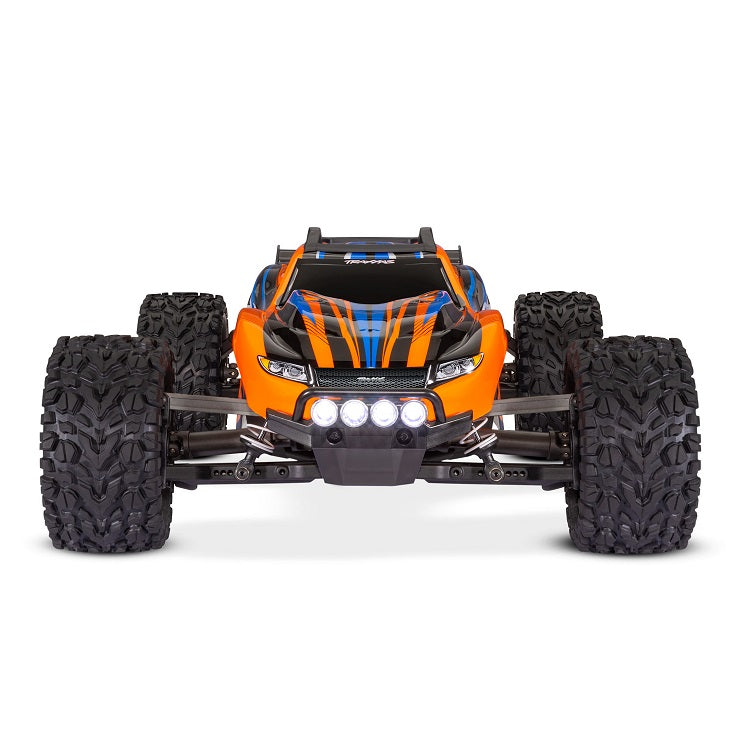 TRAXXAS RUSTLER 4WD STADIUM TRUCK Orange w/ LED Lights, Battery & Charger 67064-61ORNG