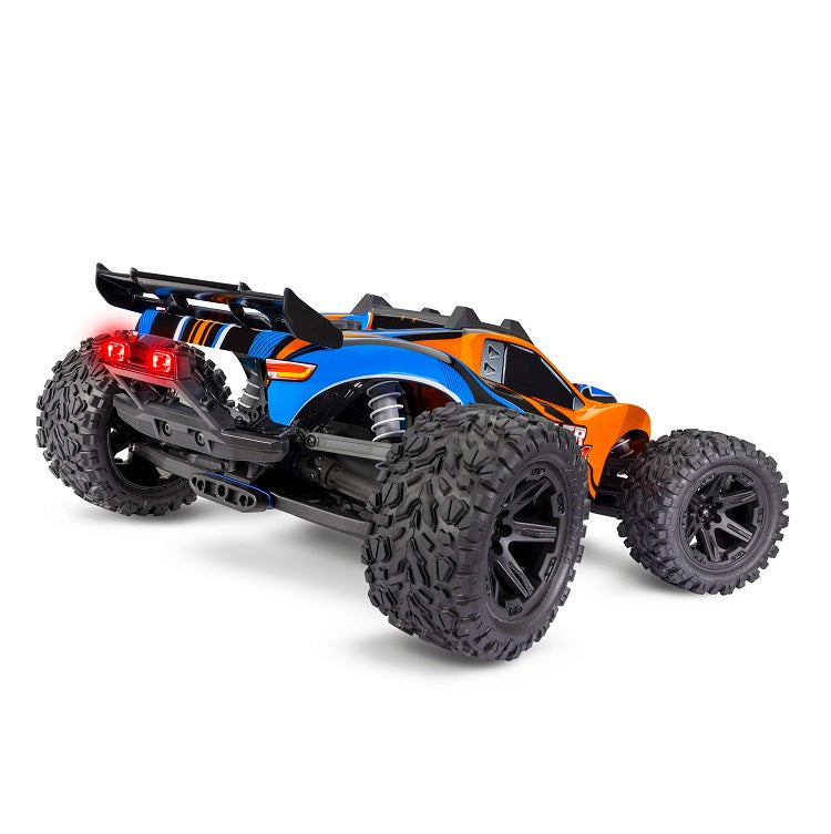 TRAXXAS RUSTLER 4WD STADIUM TRUCK Orange w/ LED Lights, Battery & Charger 67064-61ORNG