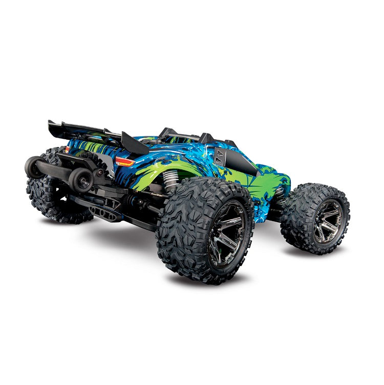 TRAXXAS RUSTLER 4wd VXL Stadium Truck Green w/ 3500kv Brushless Motor - 67076-4GRN