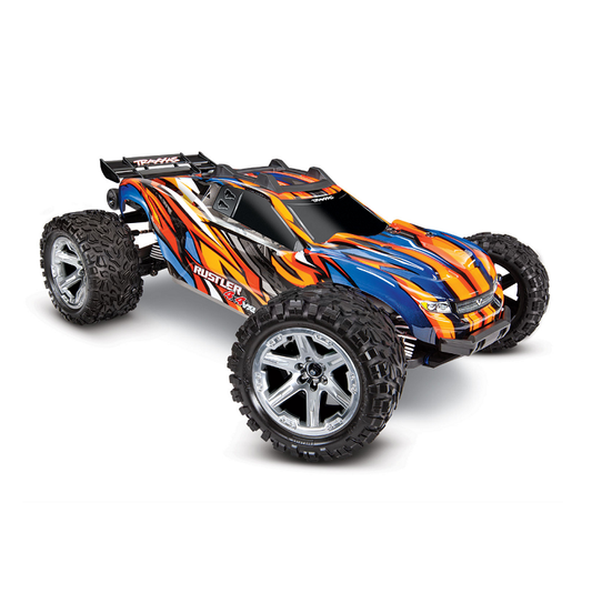 TRAXXAS RUSTLER 4wd VXL Stadium Truck Orange w/ 3500kv Brushless Motor - 67076-4ORNG