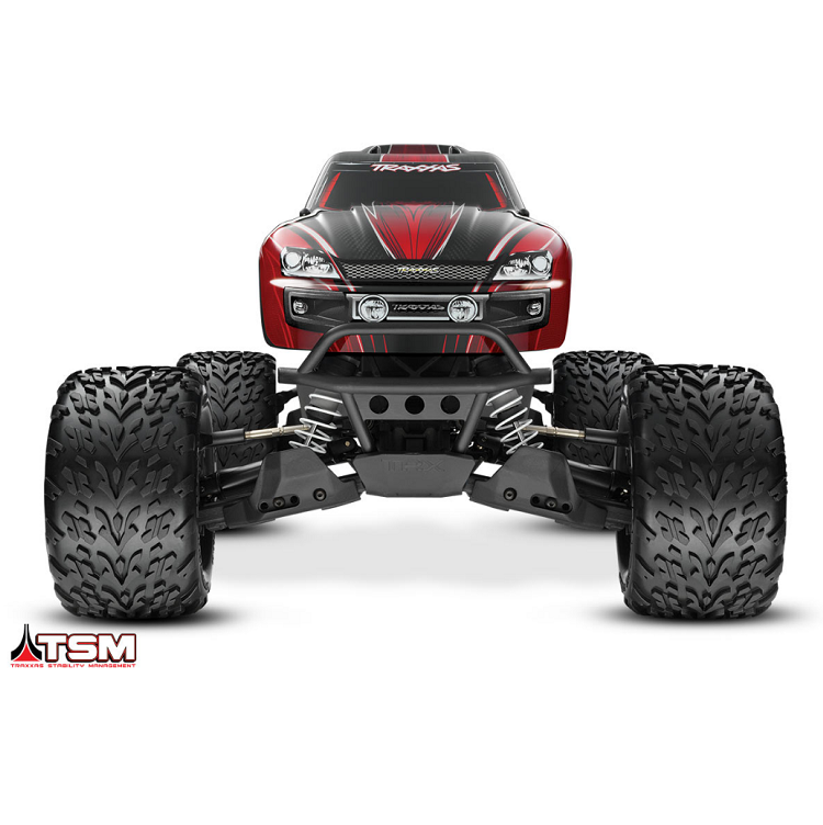 TRAXXAS STAMPEDE 4wd VXL Monster Truck Red w/ 3500kv Brushless Motor & TSM - 67086-4RED