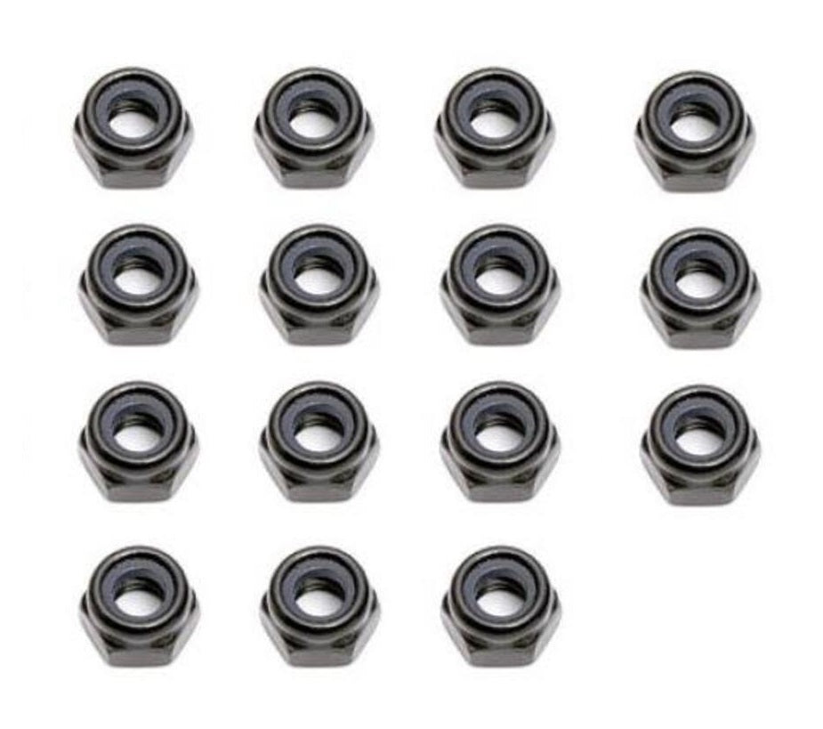 ROVAN 3mm Nyloc Nuts Black 15pcs - ROV-68035