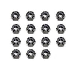 ROVAN M5 Nyloc Nuts Black Steel 15pcs - ROV-68037