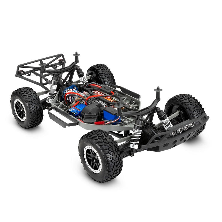 TRAXXAS SLASH 4wd Orange Short Course Truck w/ LED Lights chassis detail - 68054-61ORNG