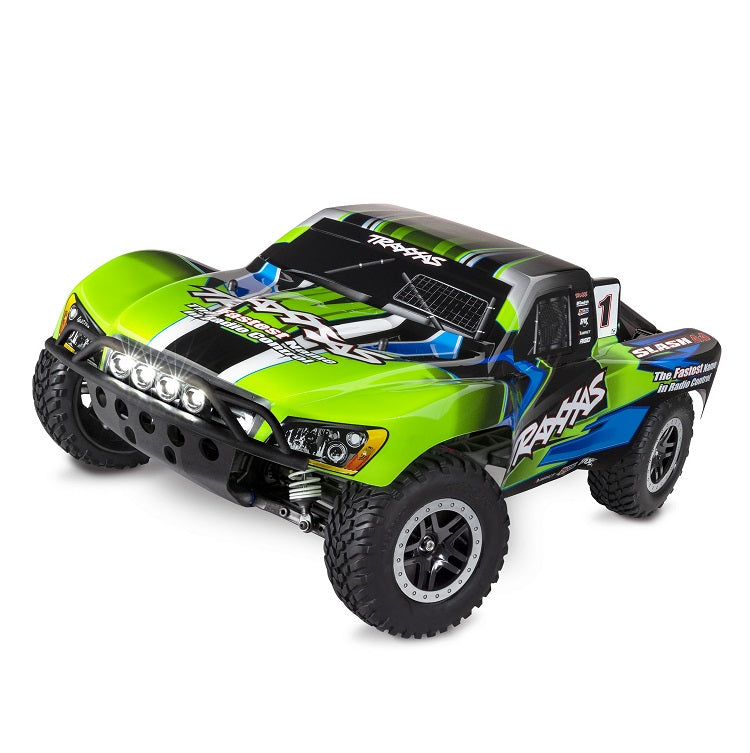 TRAXXAS SLASH 4wd Green Short Course Truck w/ LED Lights - 68054-61GRN