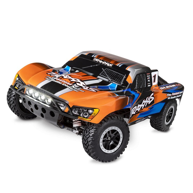 TRAXXAS SLASH 4wd Orange Short Course Truck w/ LED Lights - 68054-61ORNG