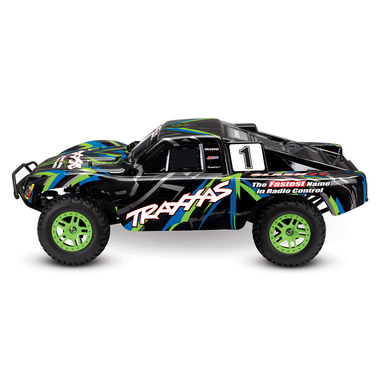 TRAXXAS SLASH 4wd Green Short Course Truck w/ Battery & Charger - 68054-1GRN