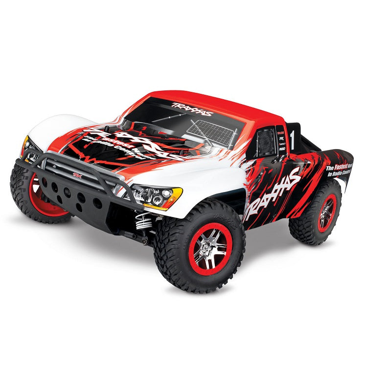 TRAXXAS SLASH 4wd VXL Red Short Course Truck w/ Bluetooth Radio, 3500kv Brushless Motor - 68086-4RED