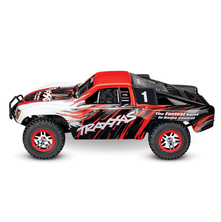 TRAXXAS SLASH 4wd VXL Red Short Course Truck w/ Bluetooth Radio, 3500kv Brushless Motor - 68086-4RED