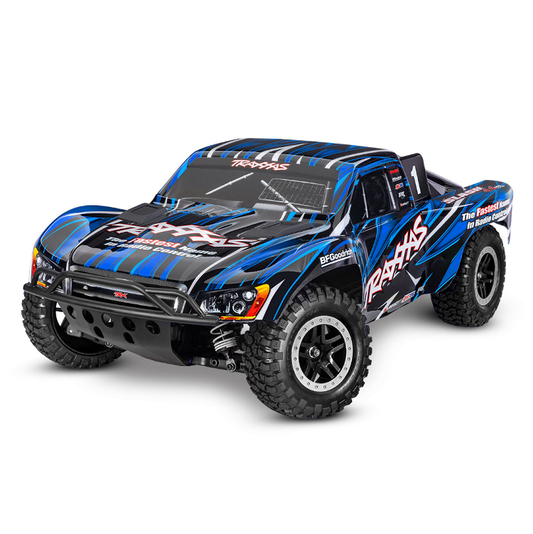 TRAXXAS SLASH 4WD VXL EHD Blue Short Course Truck w/ 3500kv Brushless Motor and TSM - 68386-4BLUE