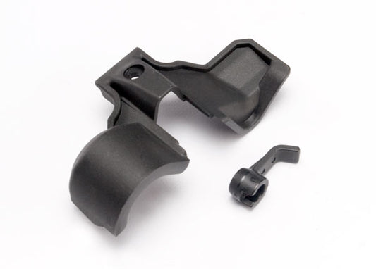 TRAXXAS Gear Cover & Wire Clip Black - 6877