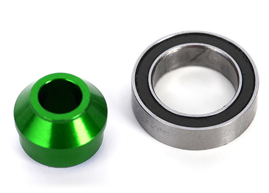 TRAXXAS Bearing Adapter Green Aluminium w/ 10x15x4mm Bearing - 6893G