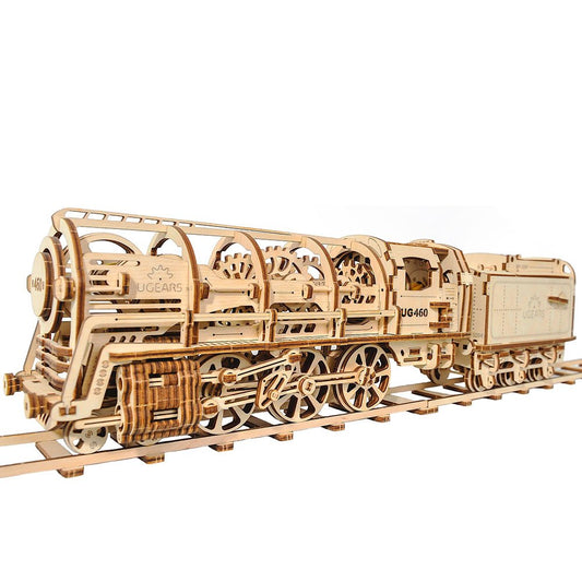 UGEARS 460 Steam Locomotive with Tender - 70012