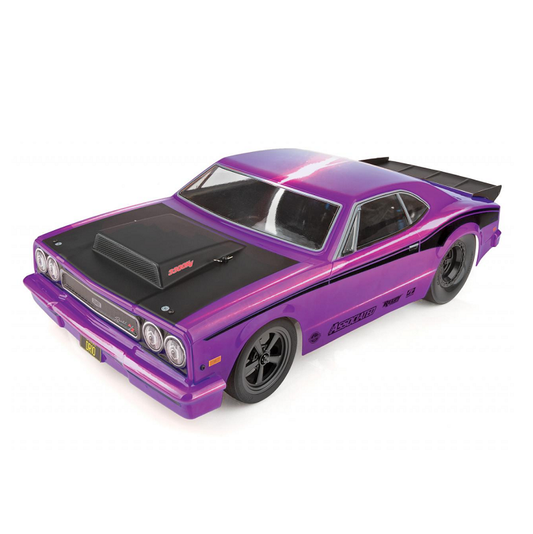 TEAM ASSOC. DR10 Purple Drag Race Car w/ XP120 2.4Ghz Radio, 3300kv Brushless Motor & DVC - ASS70028