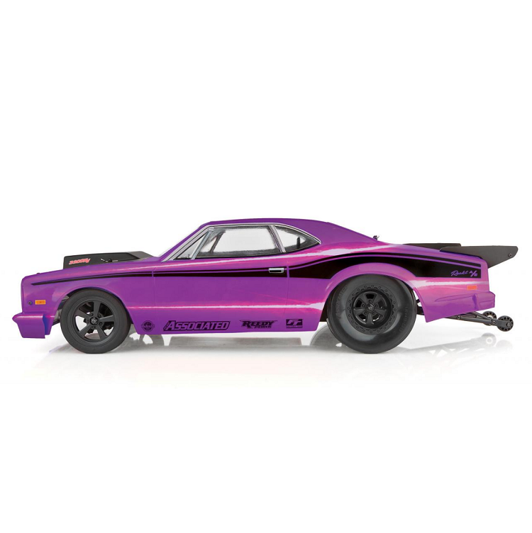 TEAM ASSOC. DR10 Purple Drag Race Car w/ XP120 2.4Ghz Radio, 3300kv Brushless Motor & DVC - ASS70028