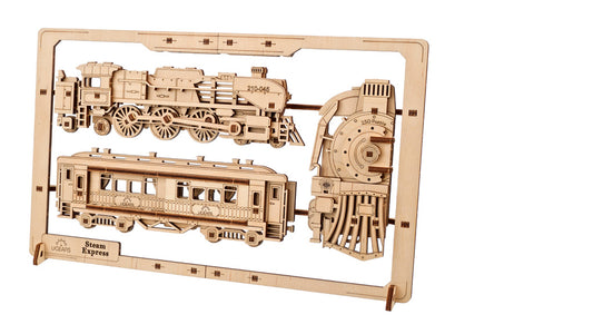 UGEARS Steam Express 2.5D Puzzle - 70207