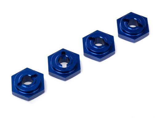 TRAXXAS 12mm Wheel Hexes Blue Aluminium 4pcs - 7154X