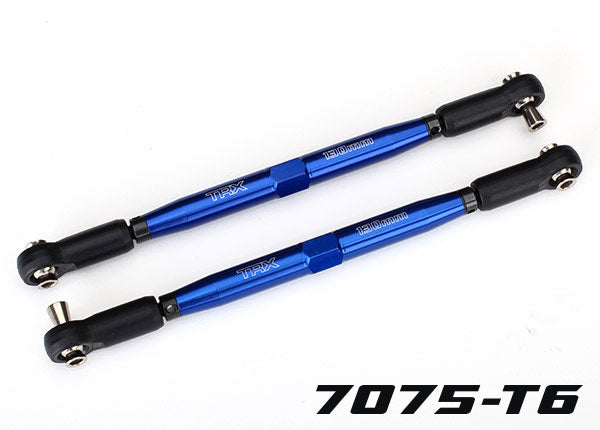 TRAXXAS 173mm Toe Links Tubes Blue Aluminium Complete 2pcs - 7748X