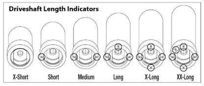 TRAXXAS Center Driveshaft Extension Set Long/ X-Long/ Med 4pcs - 8150