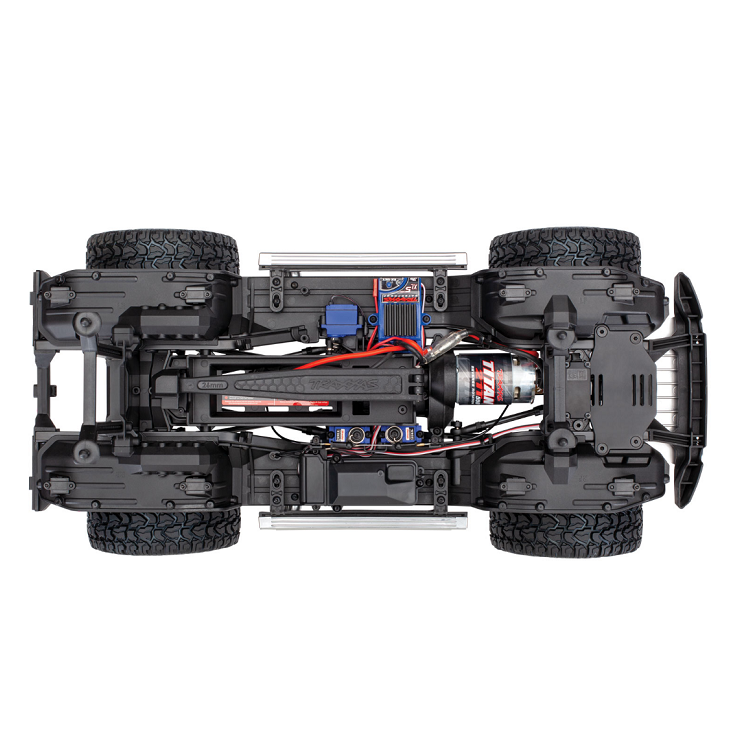 TRAXXAS TRX-4 Mercedes G500 4x4 Scale & Trail Crawler w/ TQi 2.4Ghz Radio chassis detail- 82096-4BLUE