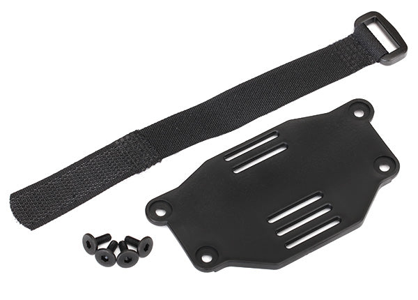 TRAXXAS Battery Plate & Velcro Strap w/ Hardware - 8223