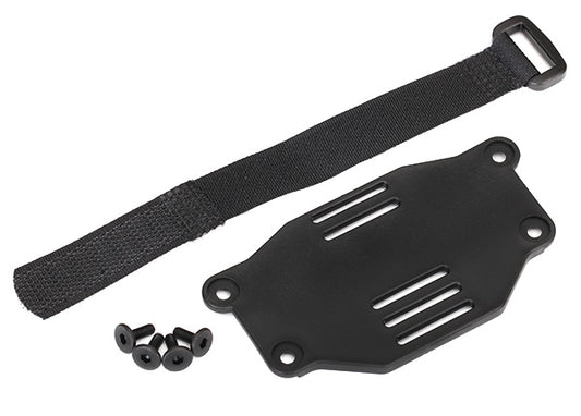 TRAXXAS Battery Plate & Velcro Strap w/ Hardware - 8223