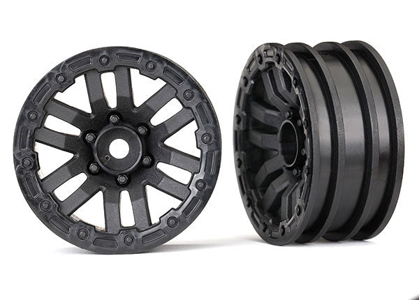 TRAXXAS 1.9in TRX-4 Black Wheels 2pcs - 8271