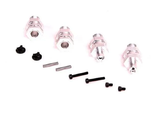 ROVAN Fr/Rr Extended Wheel Axle Kit Silver w/ Hardware - ROV-85180C