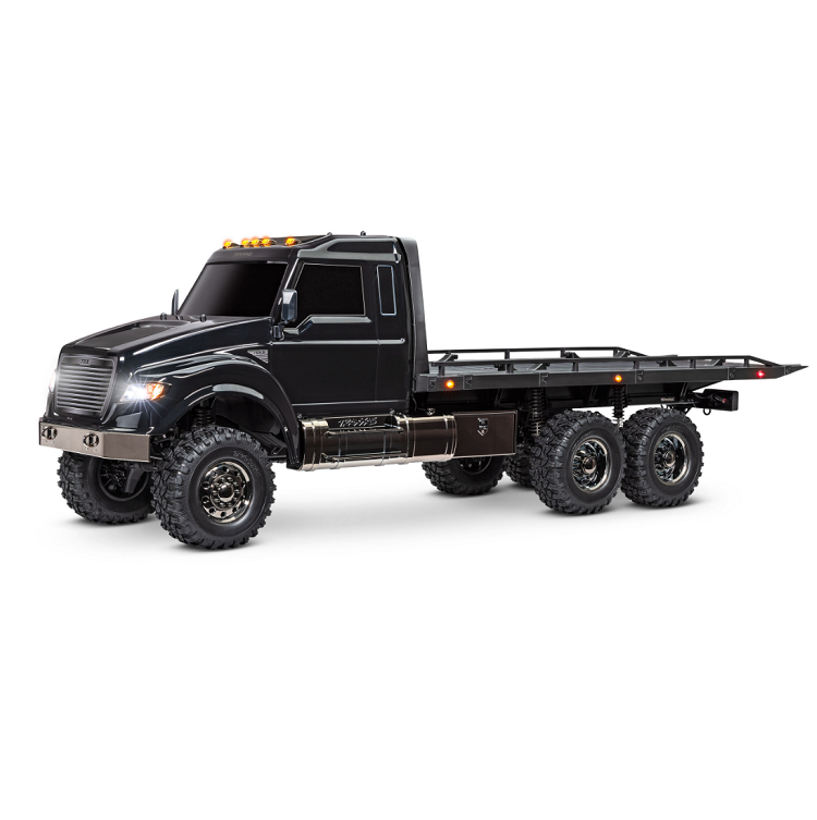 TRAXXAS Black TRX-6 ULTIMATE RC HAULER 6WD Flatbed Truck - 88086-84BLK