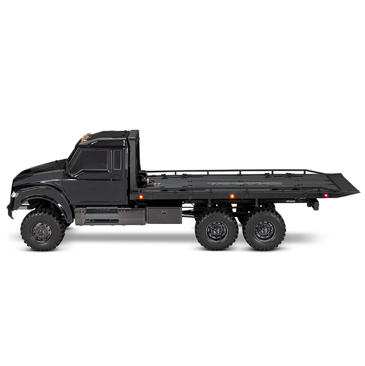 TRAXXAS Black TRX-6 ULTIMATE RC HAULER 6WD Flatbed Truck - 88086-84BLK