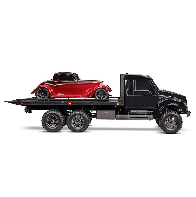 TRAXXAS Black TRX-6 ULTIMATE RC HAULER 6WD Flatbed Truck - 88086-84BLK